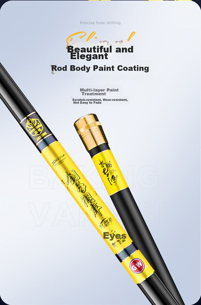 GW Jian Shou Lake Ku Chang Rod, 10 Meters Fishing Pole, Ultra-Light And Ultra-Hard Carbon Fiber, Platform Fishing Rod, Groundbait Rod, Hand Rod, Fishing Pole 11
