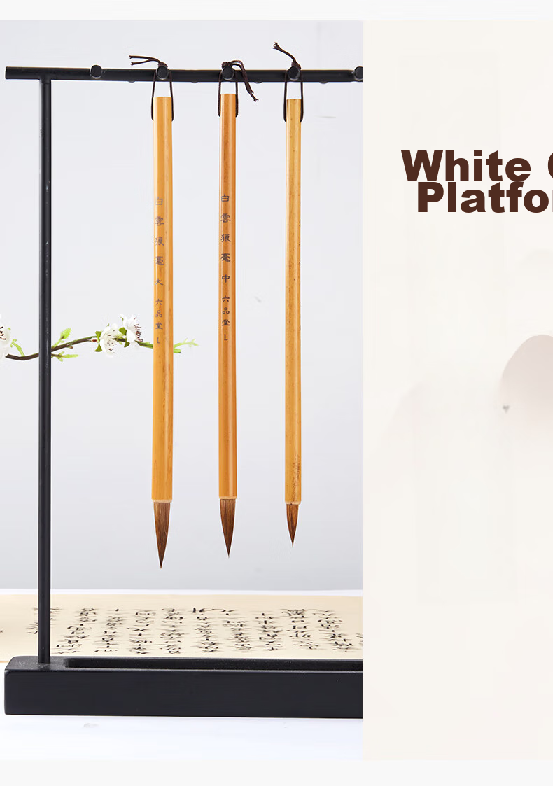 Liupintang Calligraphy Brush Set with Mixed Hair, Large And Small Regular Script for Students' Calligraphy And Chinese Painting, Beginner's Starter Kit with Ink, Ink Dish, Paper, And Four Treasures of The Study 14