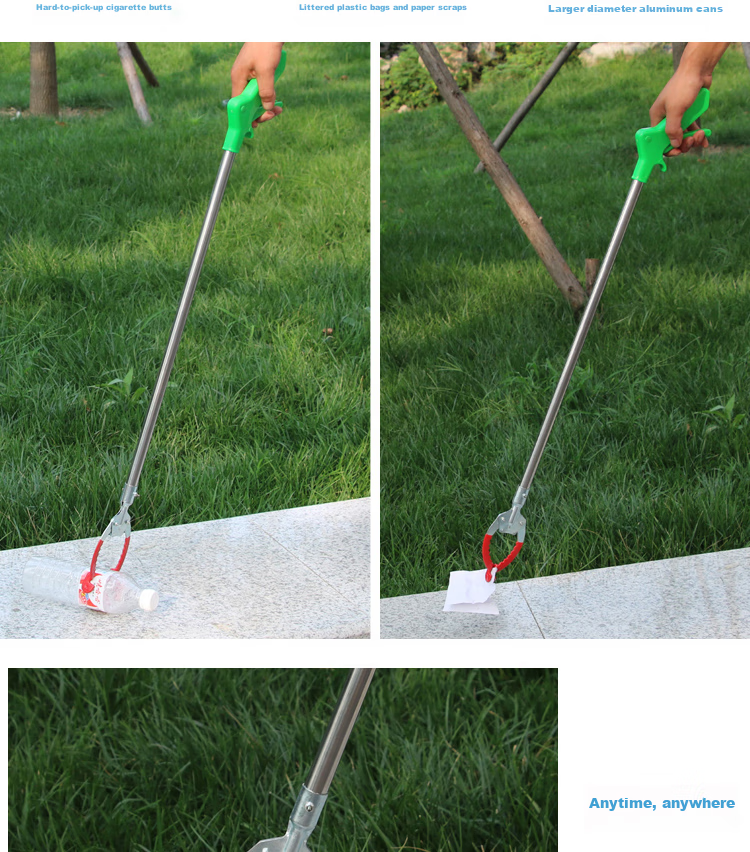 Yipo Sanitation Garbage Clamp, Beach Combing Tool, Crab Clamp, Eel Clamp, Loach Clamp, Stainless Steel Pliers for Fishing, Fire Pliers 3