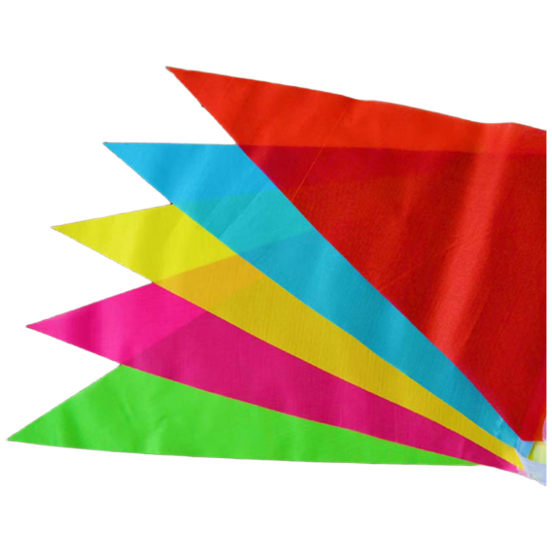 Jiayan Triangular Colorful Banners for National Day, Housewarming Decoration, Grand Opening, Kindergarten Classroom, Annual Meeting Setup, 50 Meters