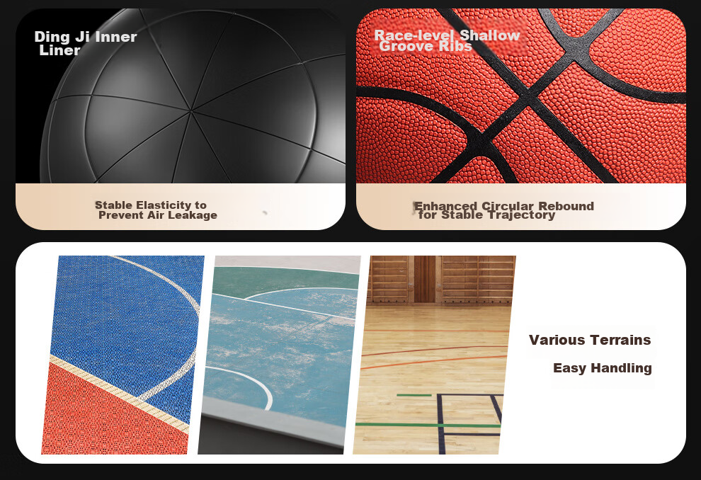 Li-Ning Basketball Size 7 887 Outdoor Cement Court Non-Slip Official Standard Adult Youth Competition Basketball Gift 5