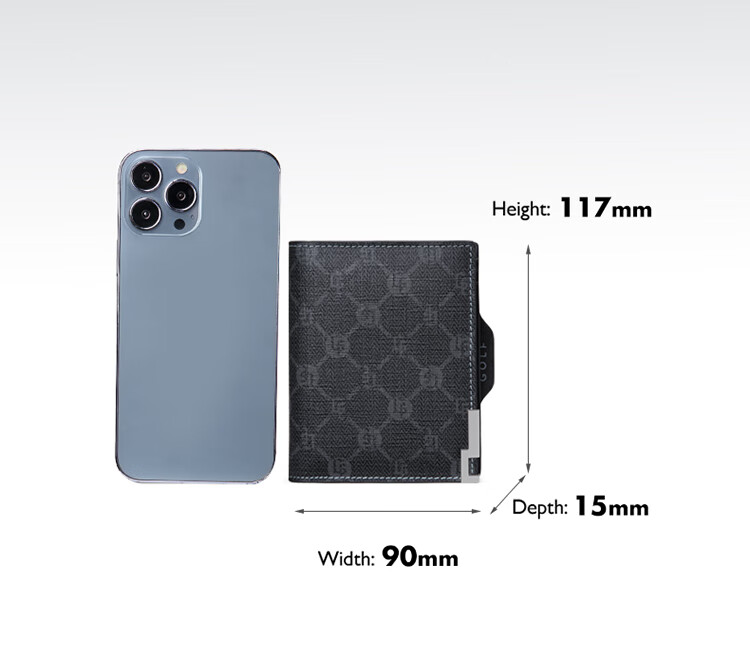GOLF Men's Wallet with Multiple Card Slots, Short Style Wallet for Men's Driver's License And ID Cards, Printed Card Holder, Business Card Holder 10