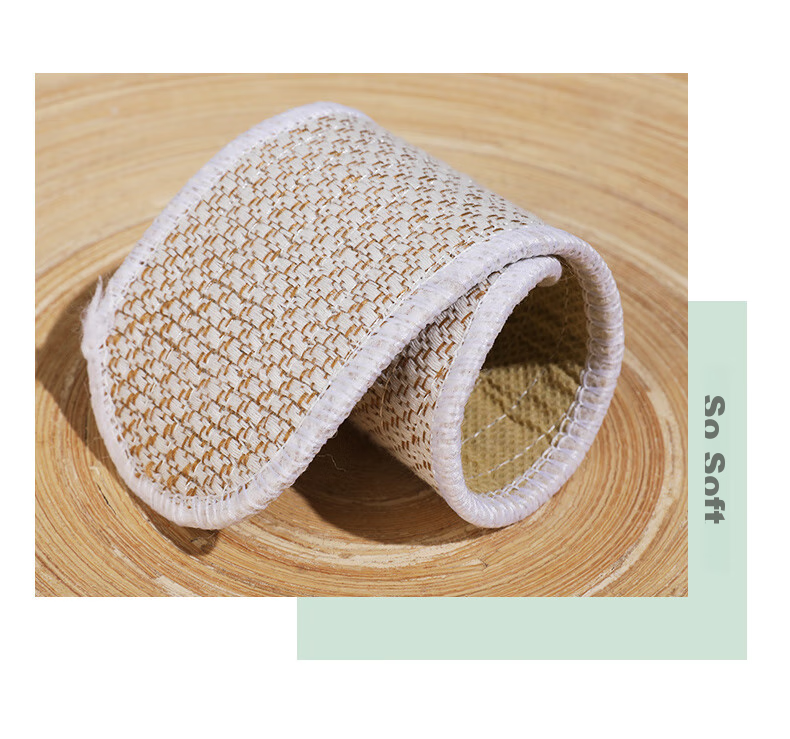 FOOTOPPO Linen Herbal Insoles for Men, Summer Sports Sweat-Absorbing Breathable Cotton Linen Shoes Odor-Resistant Insoles for Summer 13