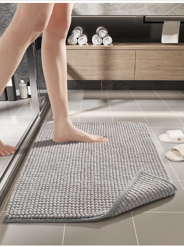 Dajiang Bathroom Mat, Entrance Absorbent Floor Mat, Toilet Foot Mat, Bathroom Rug, 40x60cm 4