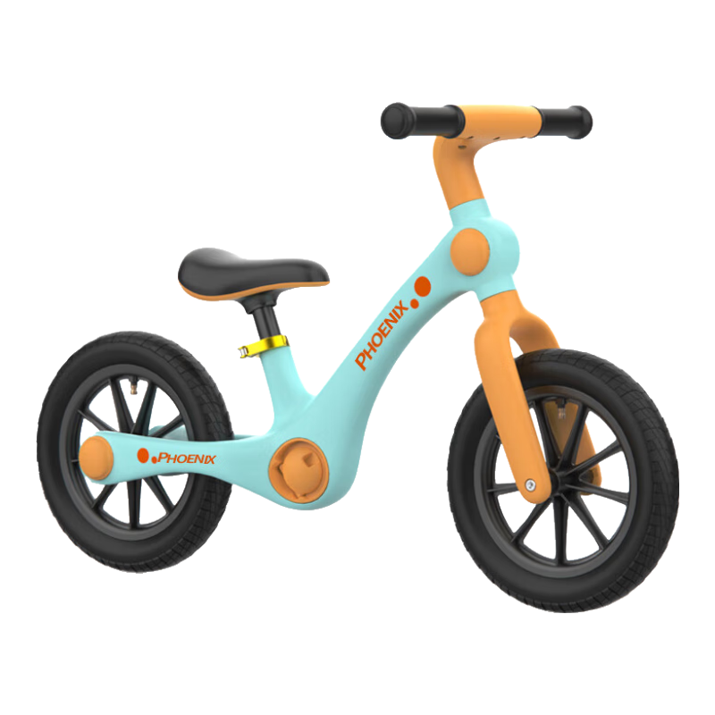 Phoenix Children's Balance Bike, Toddler Walker for Ages 2-6, Kids' Balance Bicycle, Blue 12-Inch + Gift Pack