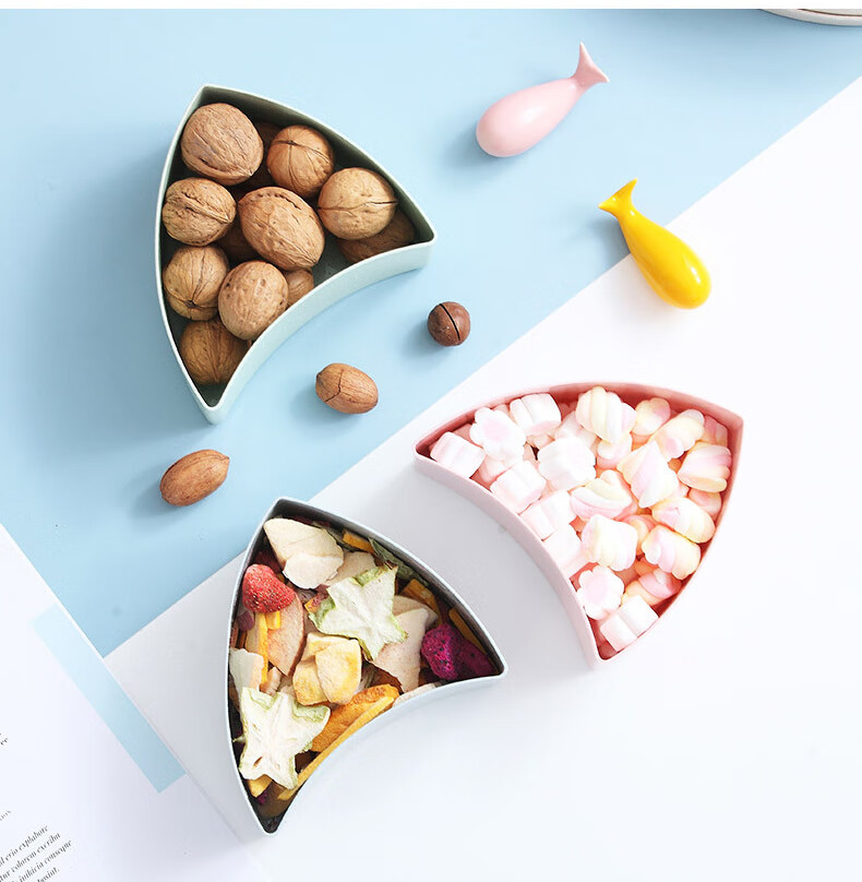 Jinghuisichuang Fruit And Nut Snack Storage Box, Dried Fruit And Nut Tray, Melon Seed Dish, Nuts And Seeds Plate, Stylish Creative Candy Box 9