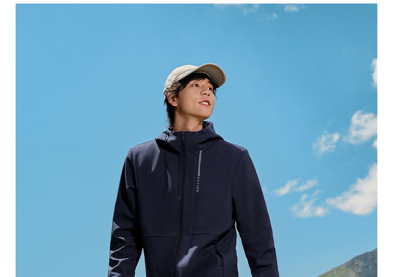 361° Men's Spring Jacket, Triple Protection, Fleece-Lined Sports Casual Windbreaker Fleece Coat, 652544605D-2 32