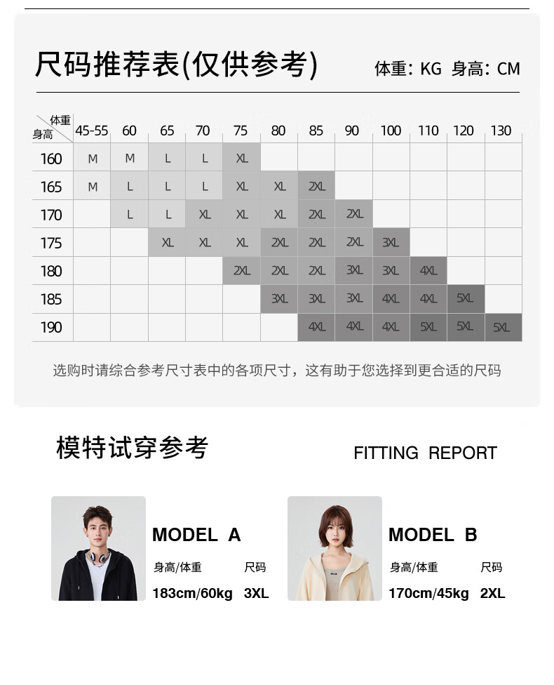 Baleno Hooded Jacket for Men, Autumn New Style Heavyweight Couple Trendy High Street Men's Sweatshirt, Solid Color Long-Sleeve Cardigan Clothing Fashio 5