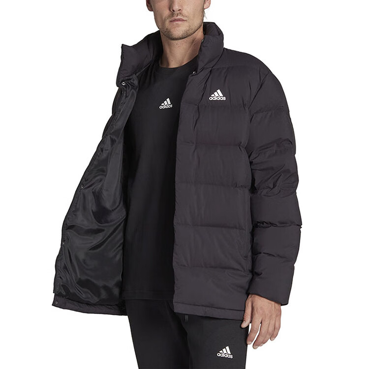 Adidas Men's Winter Stand-Collar Regular Duck Down 600 Fill Power Black down Jacket HG8700 A/XL Size 2