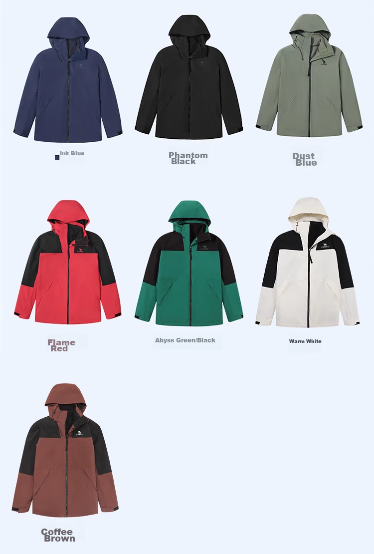 CAMEL Windbreaker for Men And Women, Couples Style, Moisture-Wicking, Cold-Resistant, Warm Fleece Three-In Mountaineering Jacket A1W13a1118 15