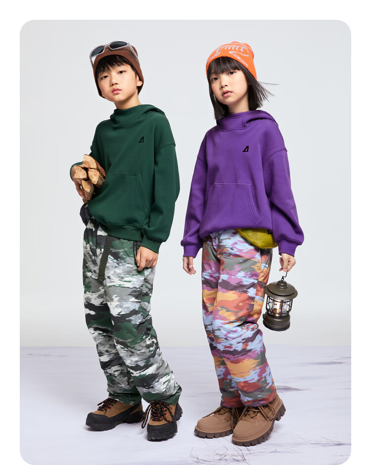 Annil Children's Clothing Hooded Sweatshirt for Boys And Girls, New Winter 2024 Style, Black, Size 140 13