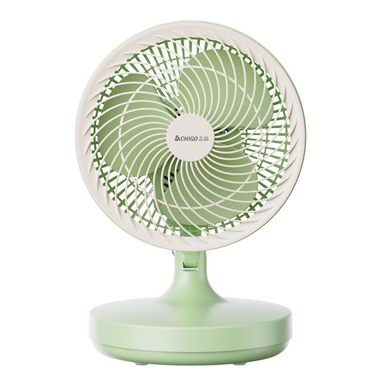 CHIGO Electric Fan/Table Fan/Small Fan/Desktop Fan Home Student Dormitory Office Quiet Energy-Saving Oscillating Small Fan