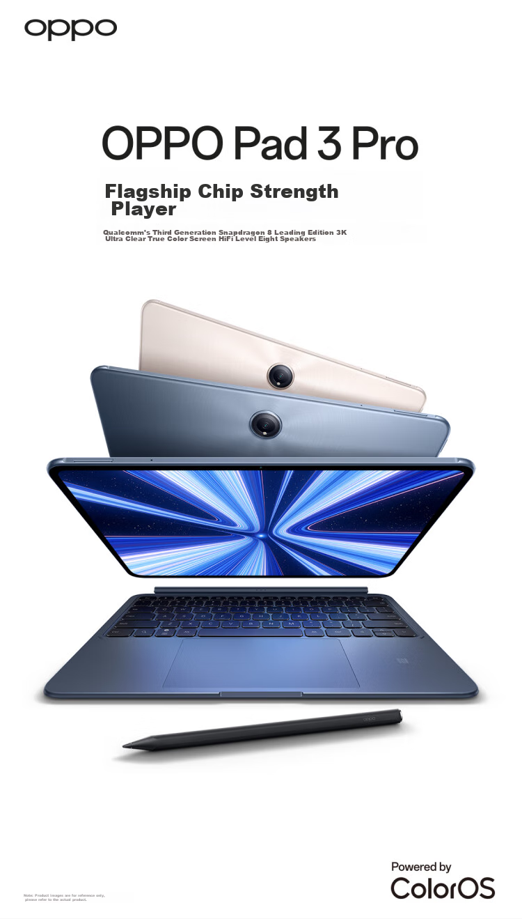OPPO Pad 3 Pro 12.1-Inch Tablet, 8GB+256GB, Night Blue, for Office Work, Gaming, And Learning, OnePlus Tablet, Sold by JD.com, Subsidies Available 1