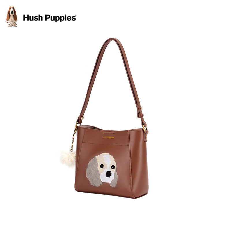 Hush Puppies Women's Shoulder Bag Large Capacity Tote Crossbody Bag Animal Embroidery Birthday Gift