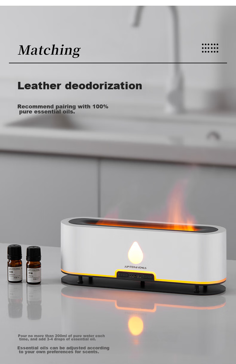 Jupiter & Venus Tranquil Flame Aromatherapy Diffuser, Home Humidifier with High-End Appearance, Mood Light, Wedding Gift, Birthday Present for Friends 5