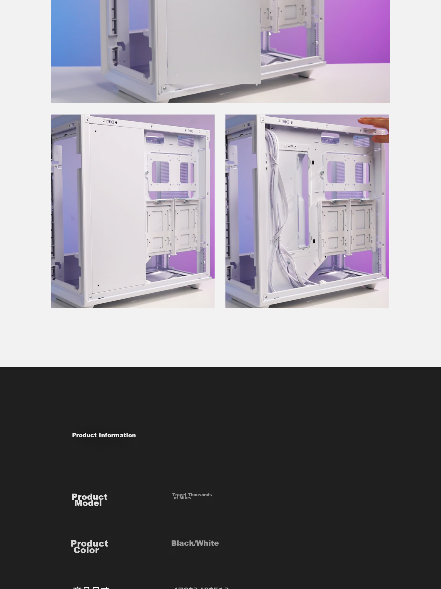 Aigo Fuyao Qianli No.1 White MESH Mesh Desktop Computer Case, Supports 360mm Water Cooling, ATX Motherboard, Airflow Chassis, Six-Sided Mesh Ventilation for Heat Dissipatio 28