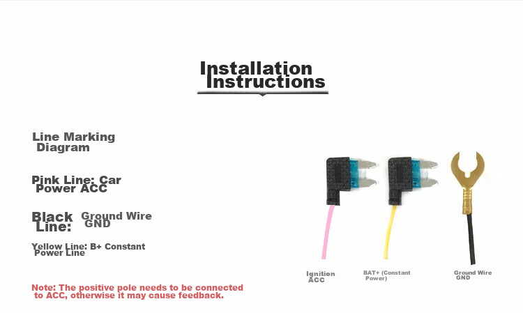 JADO Dash Cam Bend Cable for Monitoring 5