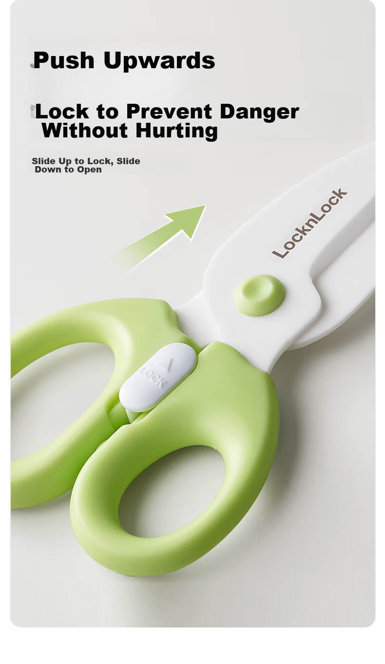 LOCK&LOCK Baby Food Scissors, Small Ceramic Baby Food Cutter, Infant Food Scissors, Children's Mini Portable Baby Food Cutting Tools 10
