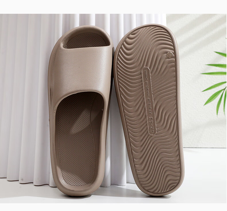 GUOLUOFEI Men's Summer Slippers, Bathroom Shower Non-Smelly, Non-Slip Soft Sole, Couples Sandals for Women, Green, Size 35-36 7