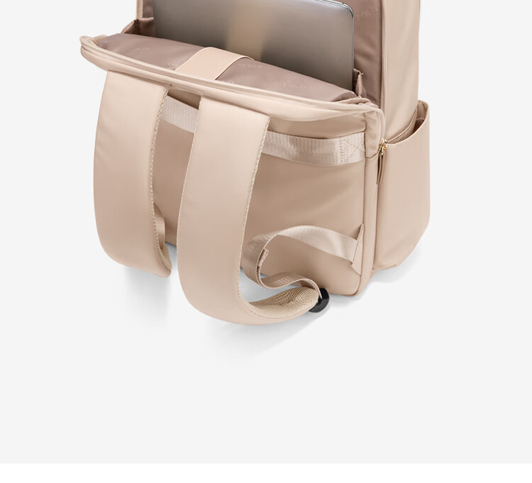 POLO Women's Lightweight Backpack Large Capacity Student School Bag 15-inch Laptop Bag Business Commuter Travel Bag 8