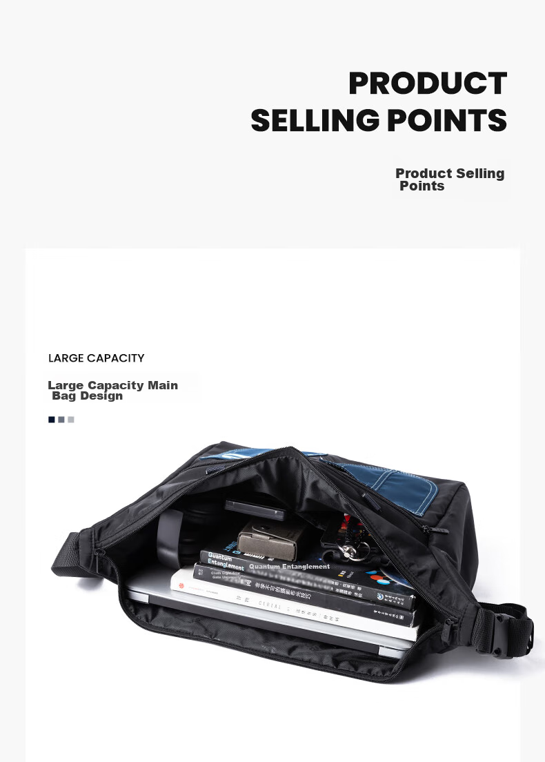 Lee Trendy Crossbody Bag, Casual Outdoor Commuter Messenger Bag for Women And Men, Large Capacity Fashionable Shoulder Bag 6