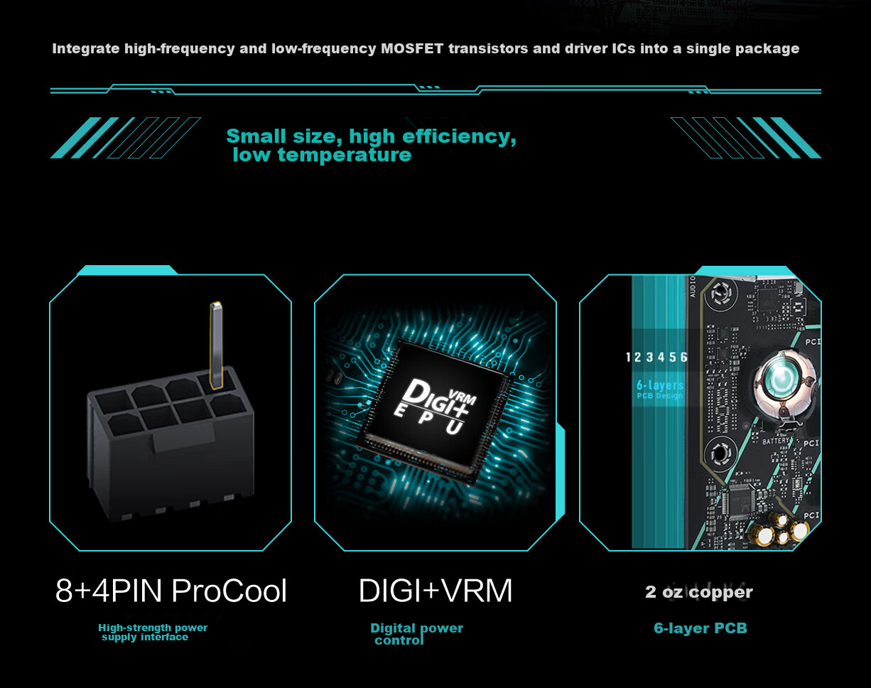 ASUS TX GAMING B760M WIFI D4 Motherboard, Supports CPU 14700K/14600KF/12600KF (Intel B760/LGA 1700) 6