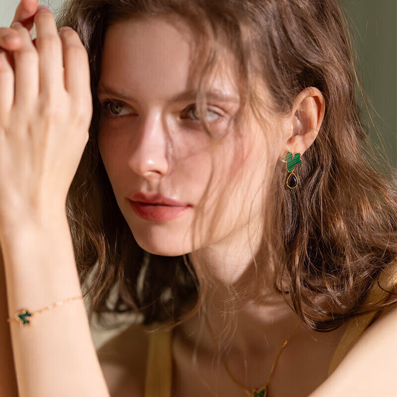 LOLA ROSE Evergreen Ivy Silver Stud Earrings, Elegant Birthday Gift for Wome