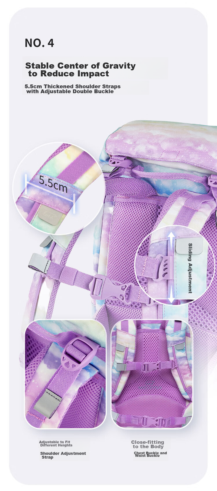 Beckmann Norwegian Primary School Student Spine-Protecting Large-Capacity Stylish Backpack for Grades 1-3 Boys And Girls, First And Third Grade Children's Backpack 14