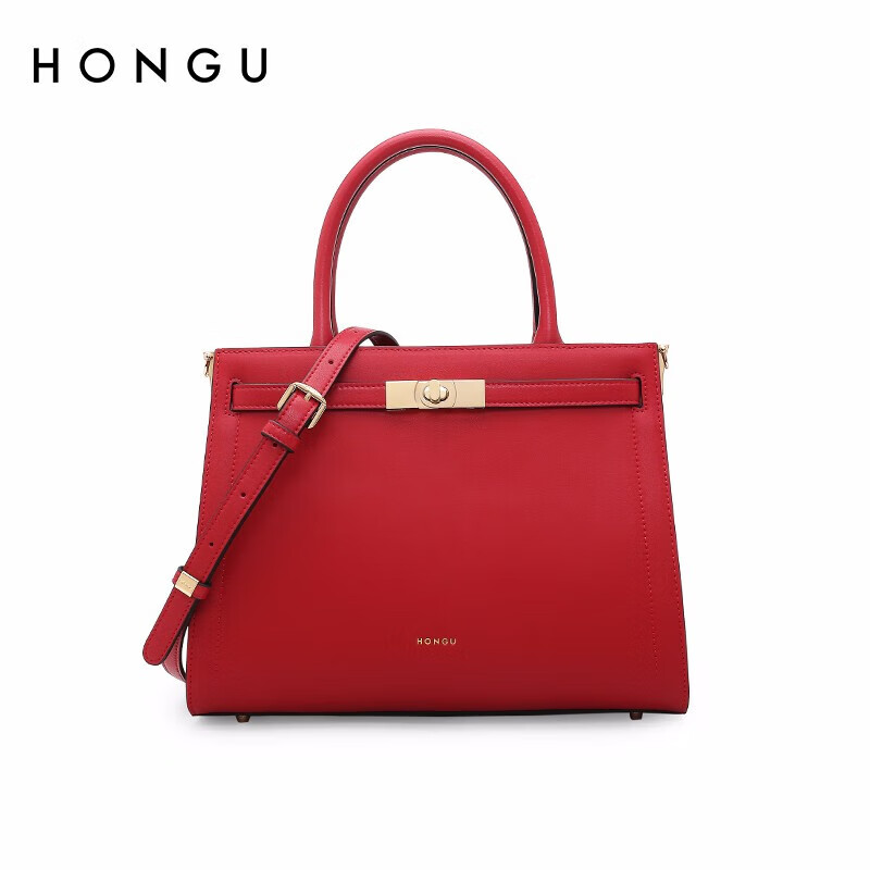 HONGU Women's Handbag, Elegant And Stylish Tote Bag, Cowhide Shoulder Bag with Large Capacity, Suitable for Hand-Holding Or Crossbody Use, Birthday Gift for Girlfriend