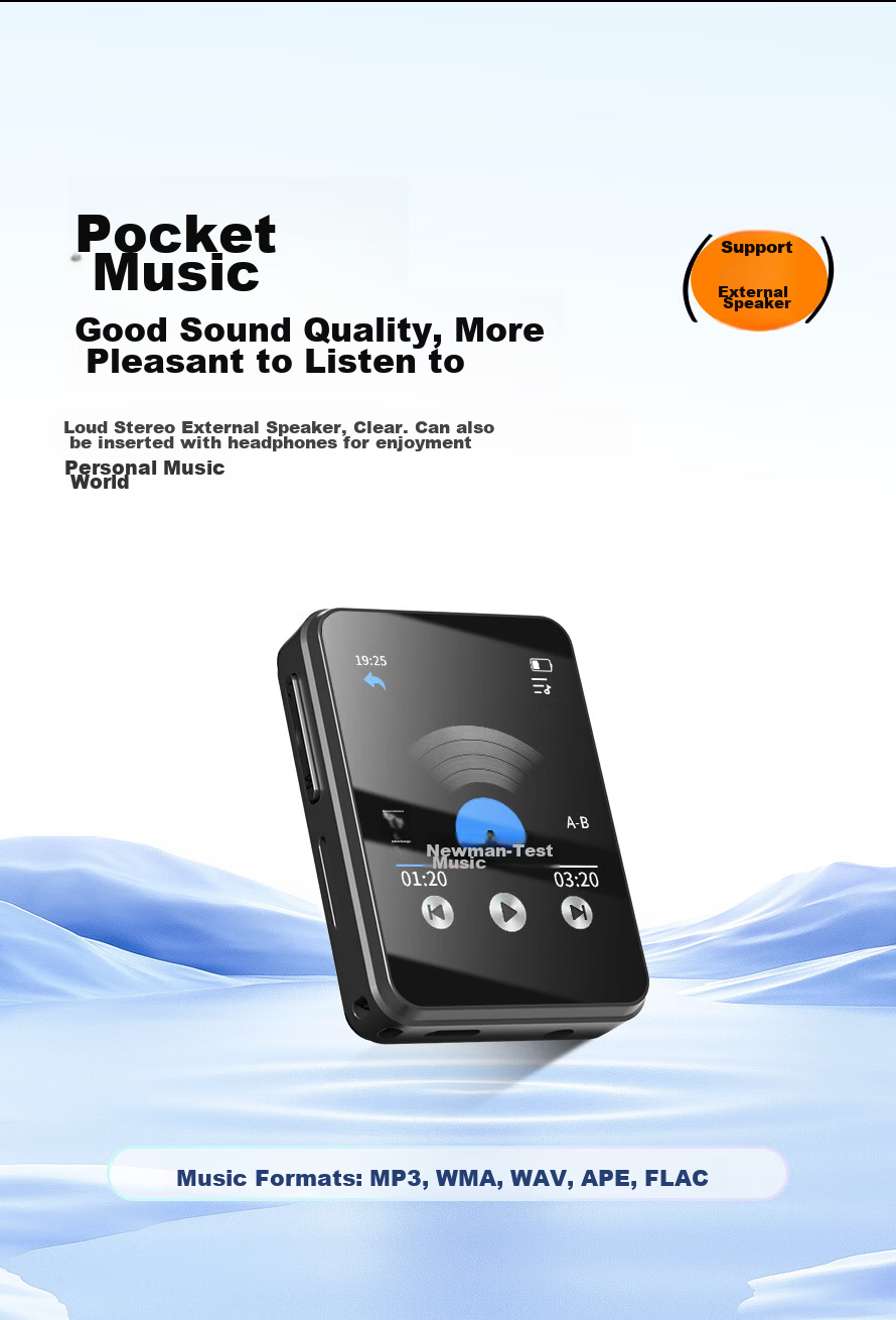 Newsmy A6 MP3/MP4 Lossless Music Player, Smart WIFI Connected Closed System, MP5 Bluetooth Student Portable Player, 16GB World Cup Viewing 4