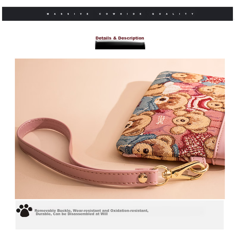 Xiaoxiongyilian Women's Coin Purse, Long Large Capacity Zipper Phone Bag, Canvas Clutch, Trendy Valentine's Day And New Year Gift 6