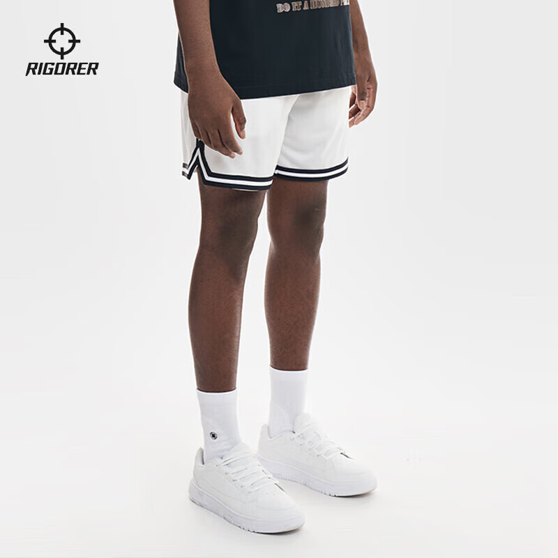 RIGORER Men's Sports Shorts, American Basketball Knee-Length Shorts, Summer Training Breathable Casual Sports Pants
