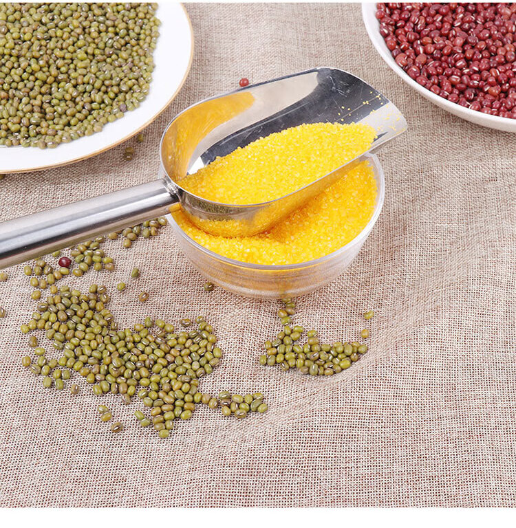 Baijie Stainless Steel Ice Scoop, Grain Scoop, Dried Fruit Scoop, Rice Scoop, Flour Scoop, Tea Scoop, Sugar Scoop, Melon Seed Scoop, Popcorn Scoop, Household Food Scoop 4