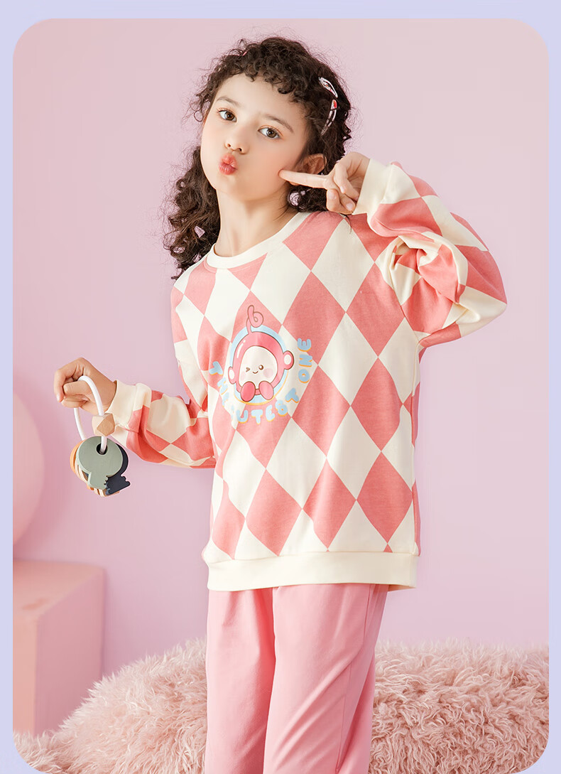 Fenteng Children's Pajamas for Boys, Pure Cotton Spring Season Sleepwear for Older Boys, Wearable Outside, Boys' Loungewear Q9X24790048 10