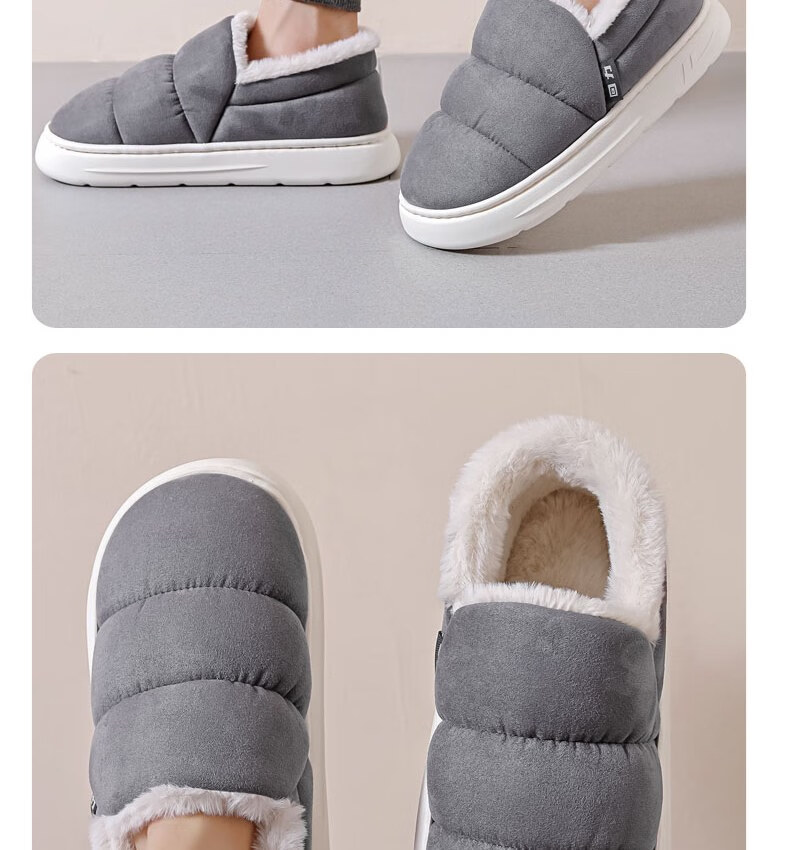 Huili Cotton Slippers with Cotton Lining, Warm And Thick, Suitable for Indoor And Outdoor Wear, Non-Slip, HL0795, Pink, Size 38-39 31