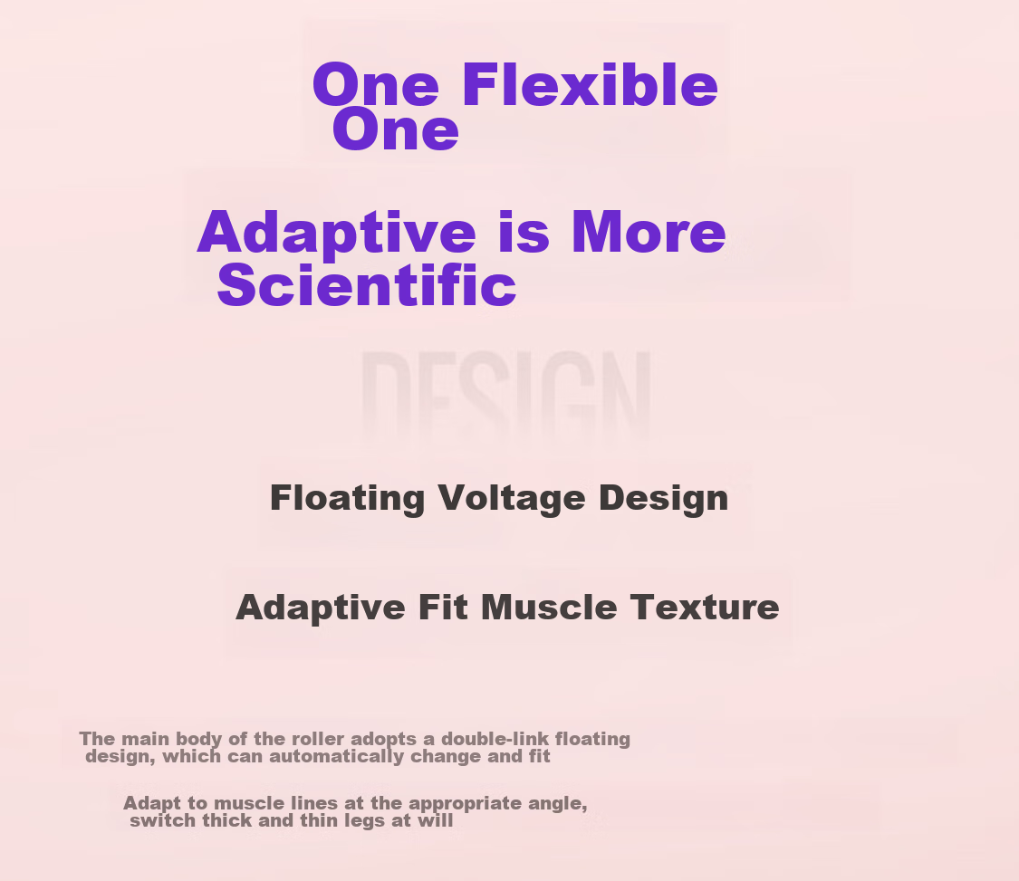 Keep 8 Detachable Circular Massage Roller for Thighs And Calf, Leg Slimming Device, Muscle Relaxation Foam Roller, Cherry Blossom Pink 24
