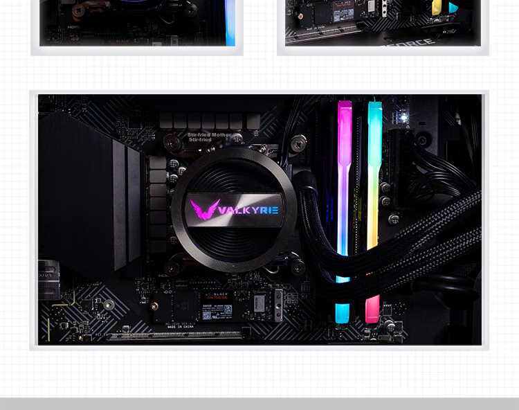 VALKYRIE A360 VK All-In CPU Water Cooler, Multi-Platform Brackets, Supports LGA1700, ARGB Lighting Effects, Hidden Cable Management 18