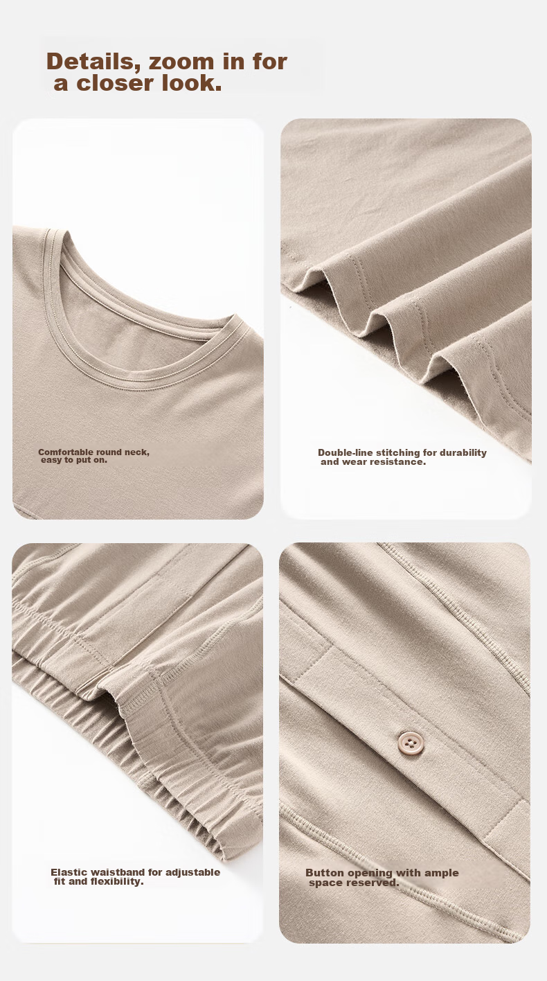Fenteng Men's Thermal Underwear Autumn Winter Lightweight Stretch Basic Set Top and Bottom 15