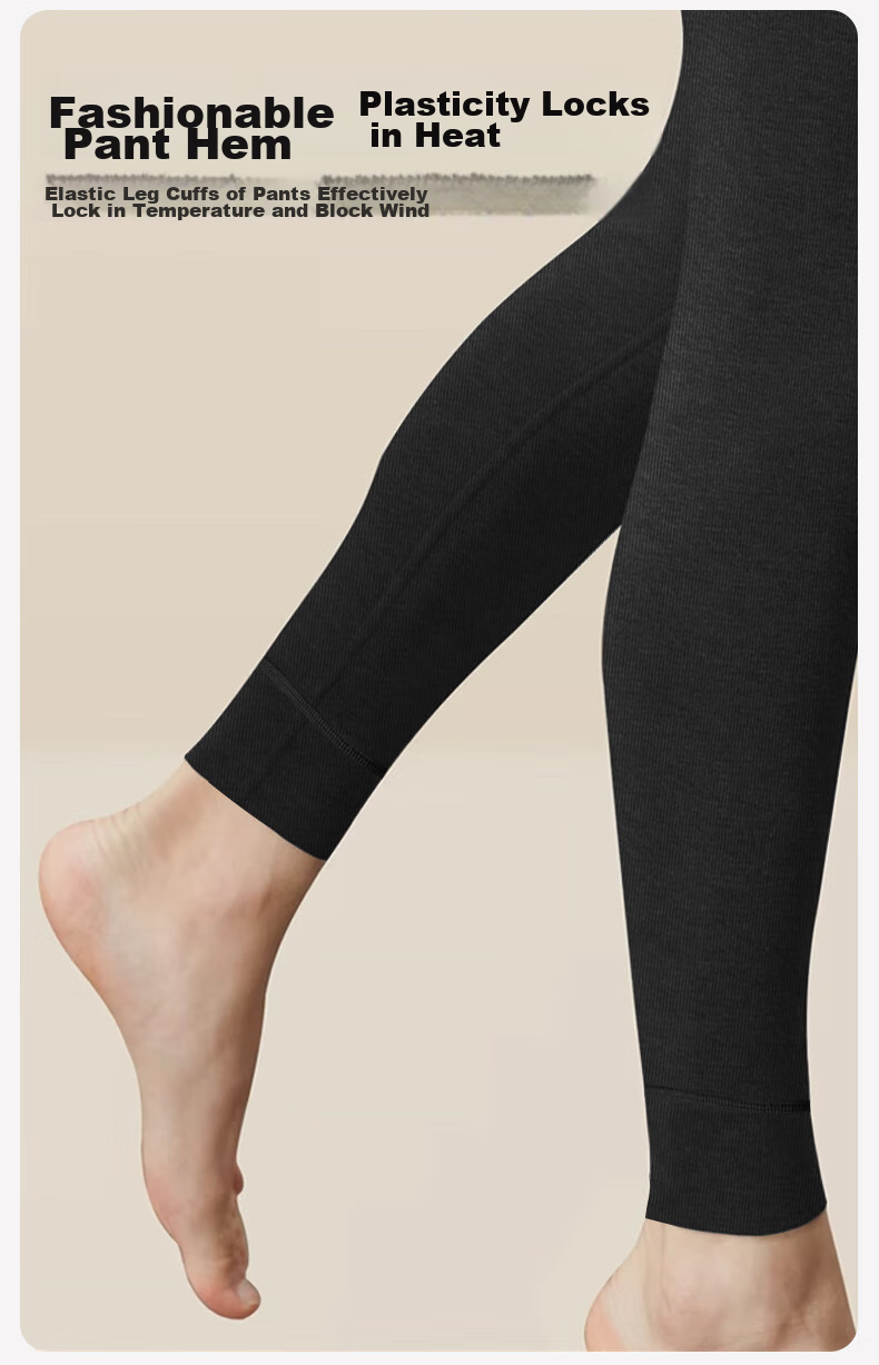 SEPTWOLVES [Temperature Rise 9.7°C] Men's Thermal Underwear, Autumn And Winter Fleece-Lined, Infrared Heating, Medium-Thick Long Johns, Cotton Pants 13