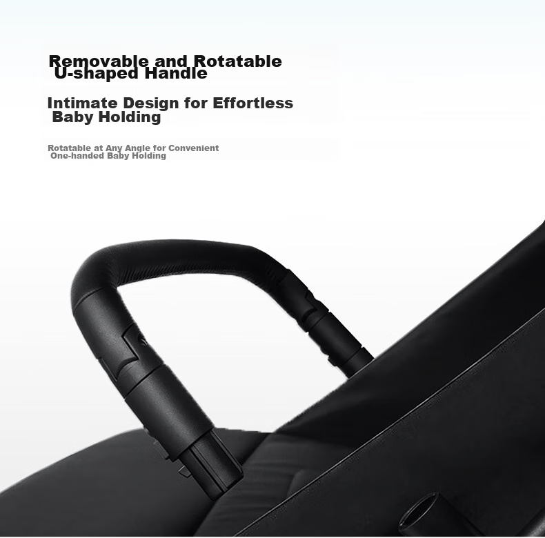 HBR Stroller, Lightweight High-View Children's Carriage, Can Sit And Lie Down, Mpro Automatic Folding, Dark Gree 17