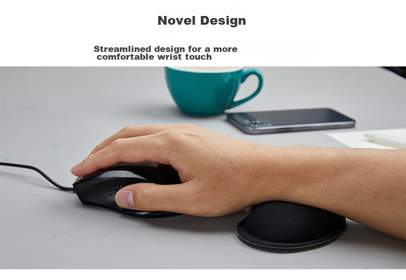 CAPERE Mouse Pad Wrist Rest, Slow Rebound Hand Support Wrist Pad, Comfortable Wrist Rest for Computer Office Use, Lucky Cat H218, 138X85X25mm 5
