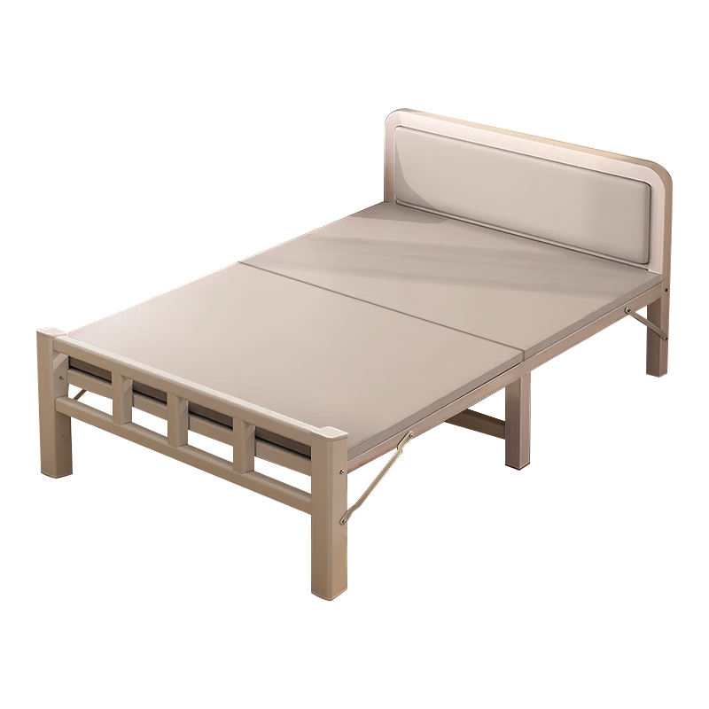 Quanpinwu (No Installation Required) Folding Bed, Single Bed, Nap Bed, Camping Bed, Hospital And Home Use Accompanying Care Hard Board Bed, Iron Bed