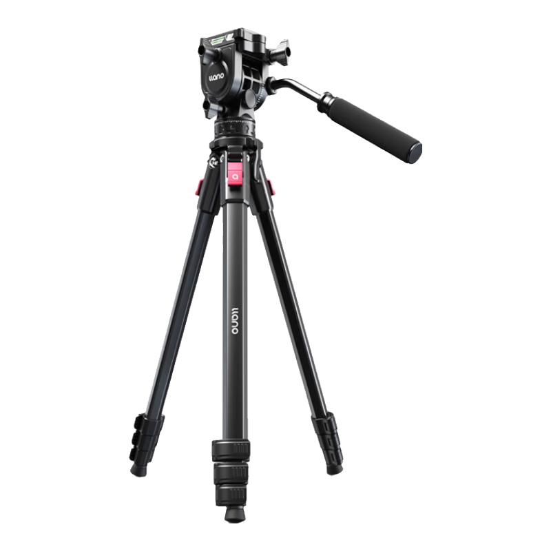 Llano Lightweight V Camera Tripod for DSLR, Mirrorless, Smartphone, And Camcorder Professional Shooting Vlog Video Live Streaming Aluminum Alloy Tripod with Joystick, Damping Ball Head, Anti-Shake Outdoor Portable