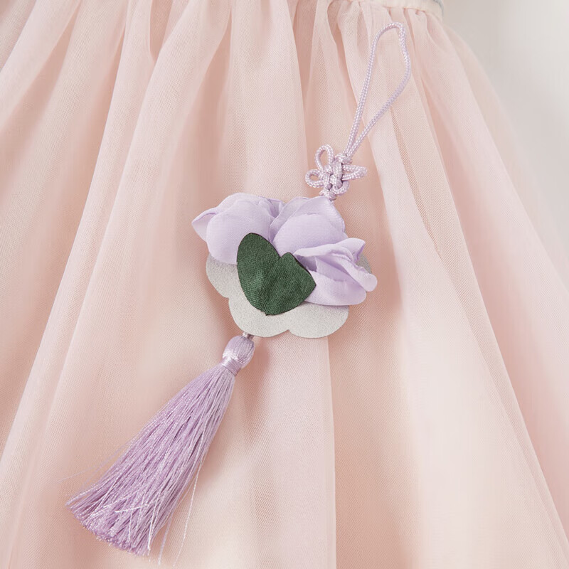 DAVE & BELLA Children's Dress, Summer Clothing for Kids, Baby Girl Princess Dress, Girls' Chinese-Style Hanfu
