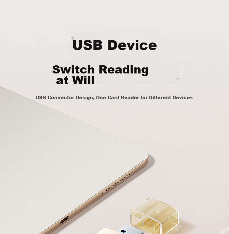 HP USB Flash Drive, SD/TF Multi-Functional All-In Card Reader for Computer, Phone, IPad, Camera, Dash Cam, Surveillance Memory Card, Milk Tea Color 4