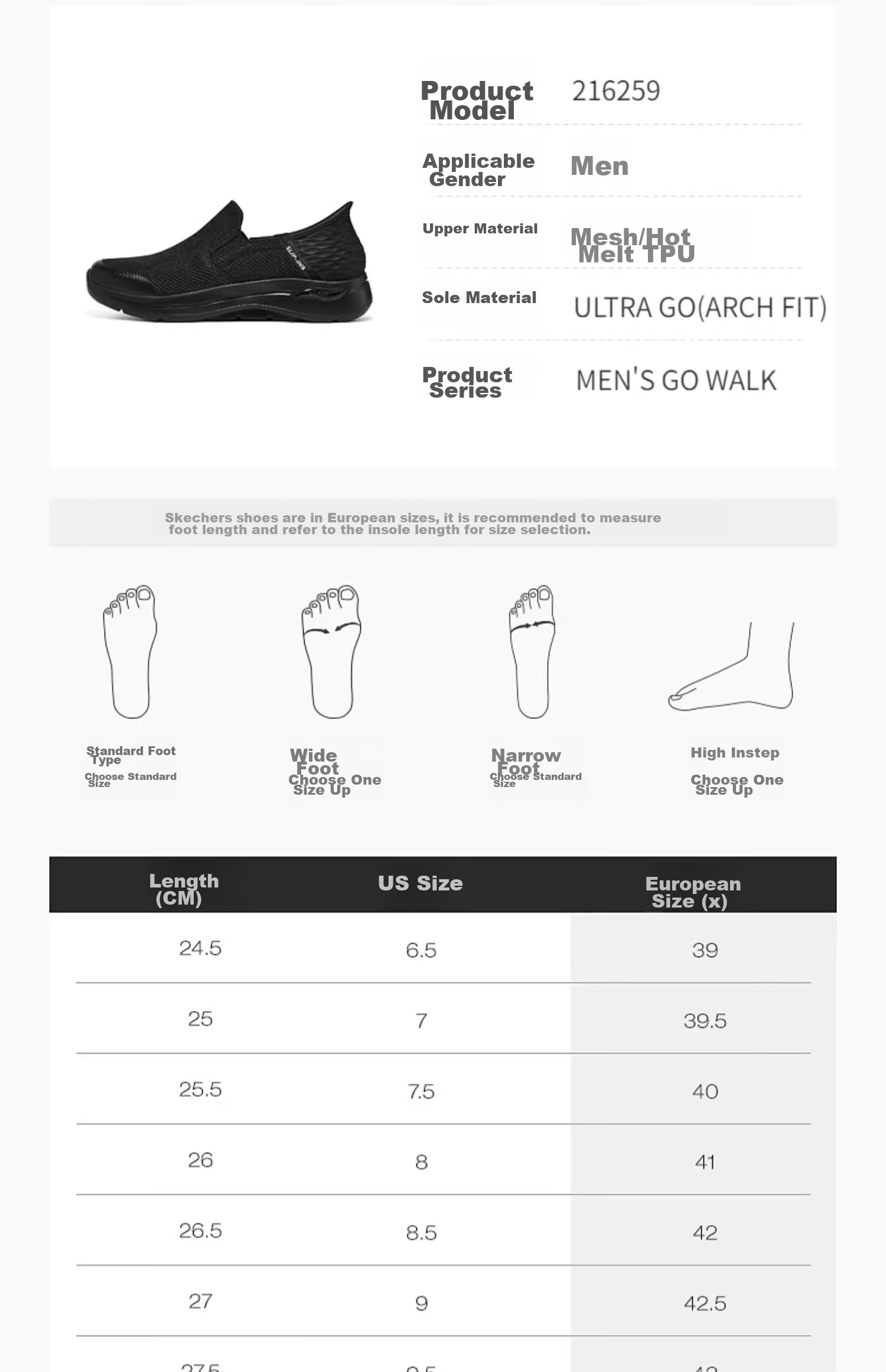 Skechers Slip-On Breathable Mesh Casual Shoes, Daily Walking Shoes [Slip In] Quick-Wear Technology, Father's Day Gift 12