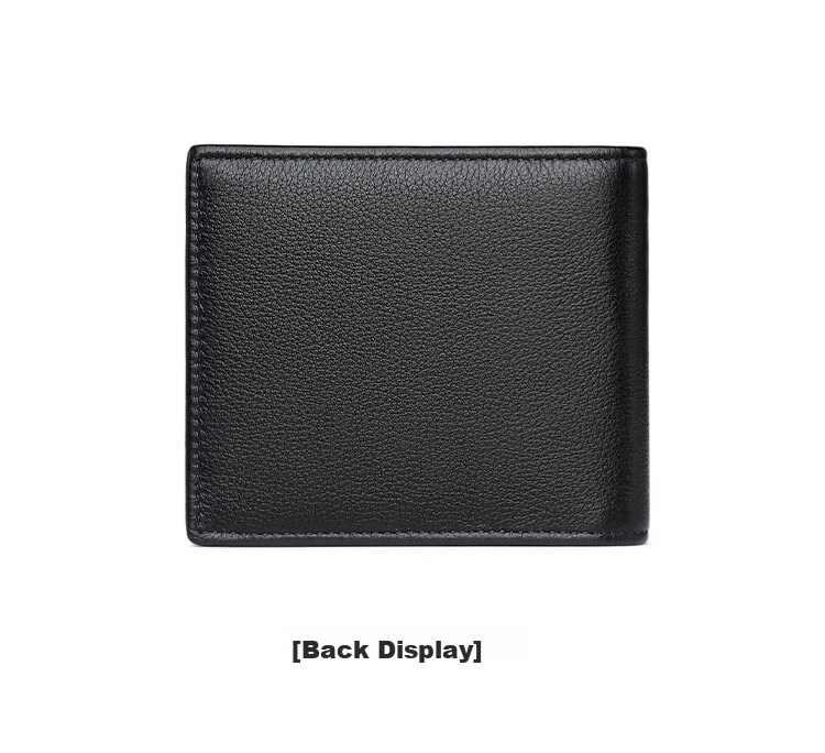 Goldlion Men's Wallet, Short Bifold Leather Wallet with Multiple Card Slots, Wooden Gift Box Billfold, Birthday Gift 11