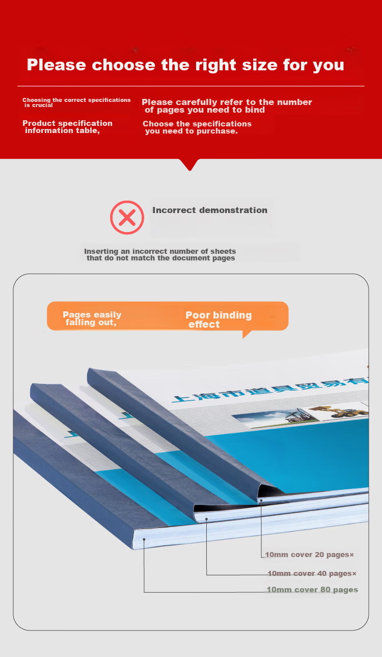 DSB (Dishibi) High Transparency Thermal Binding Covers A4, Specialized for Thermal Binding Machines, Blue, 1mm Thick, Pack of 24 4