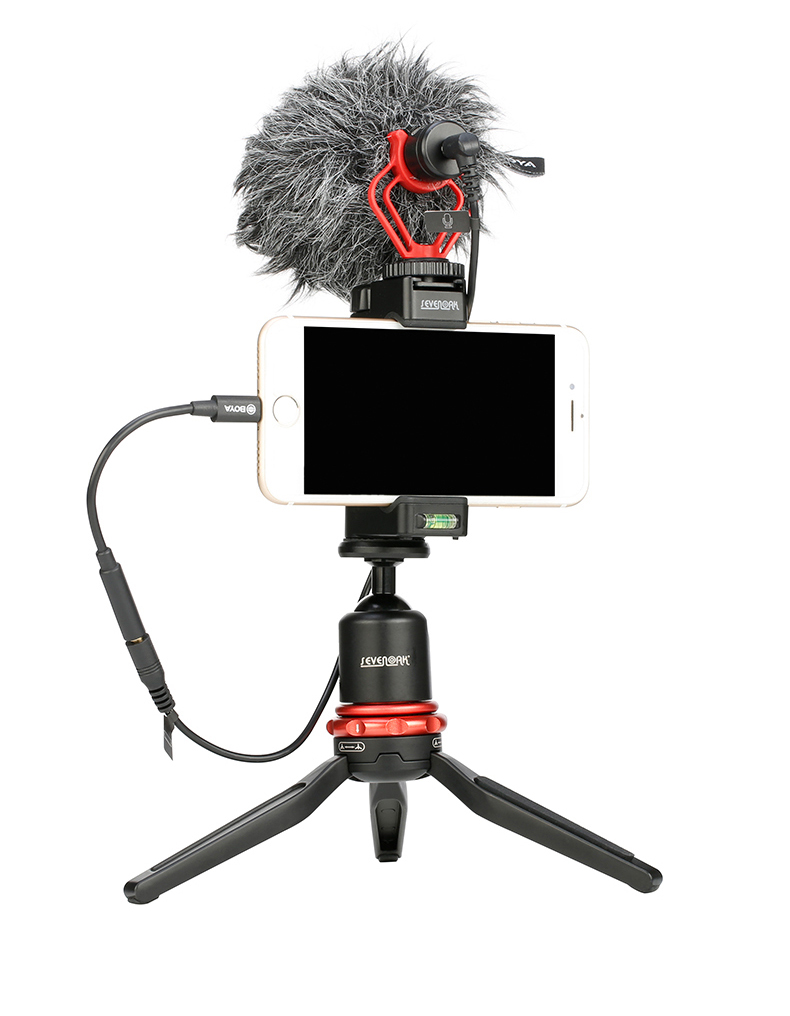 BOYA 3.5mm TRS Female to Android Phone Type-C Male Microphone Audio Adapter Cable, 0.1 Meter BY-K4 1
