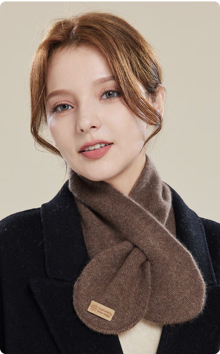 JIUMU 100% Cashmere Scarf for Women, Autumn And Winter Warm Neck Warmer, Gift for Girls And Mothers, Mid-Autumn Festival Birthday Present, Gift Box Set 9